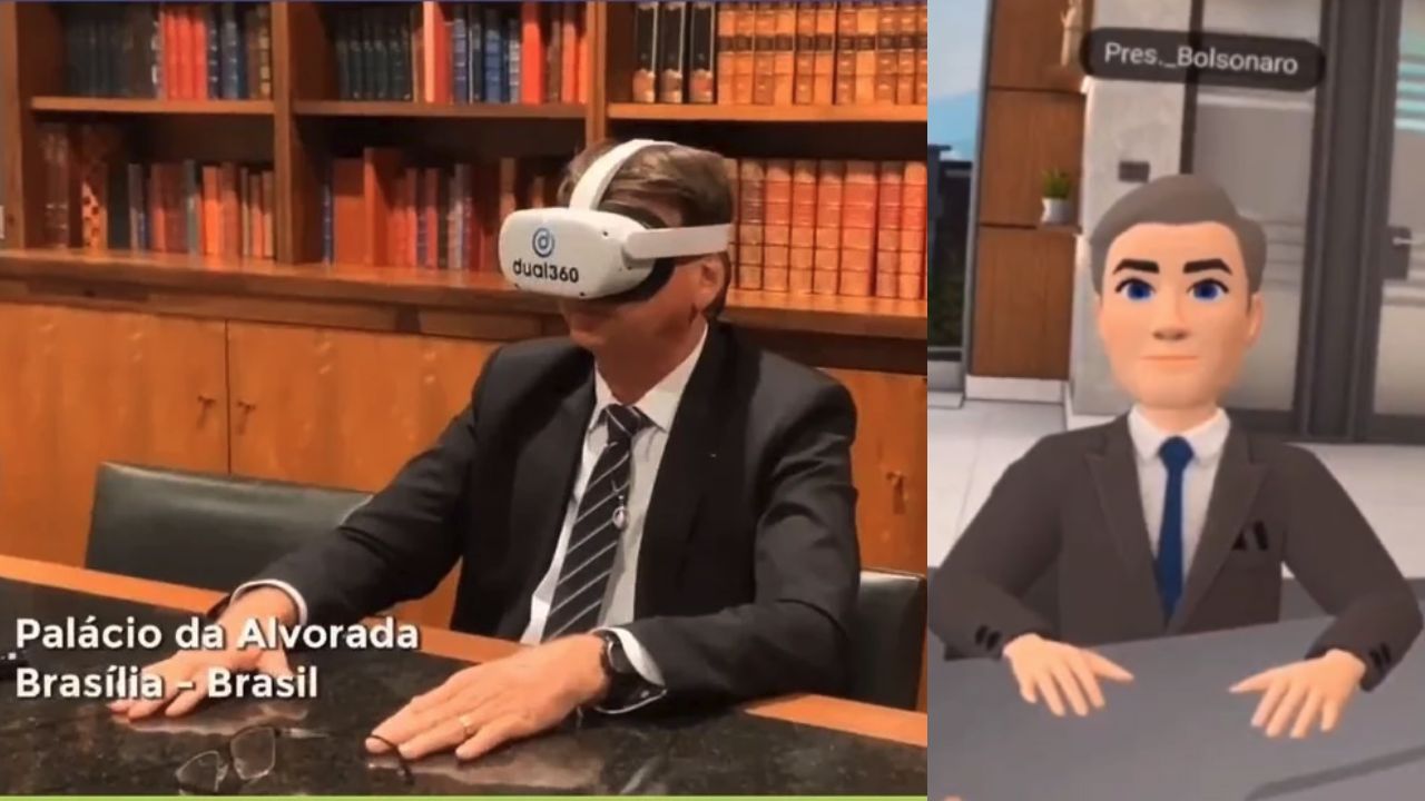 You are currently viewing Bolsonaro faz primeira reunião no metaverso em encontro virtual com ministro das Comunicações